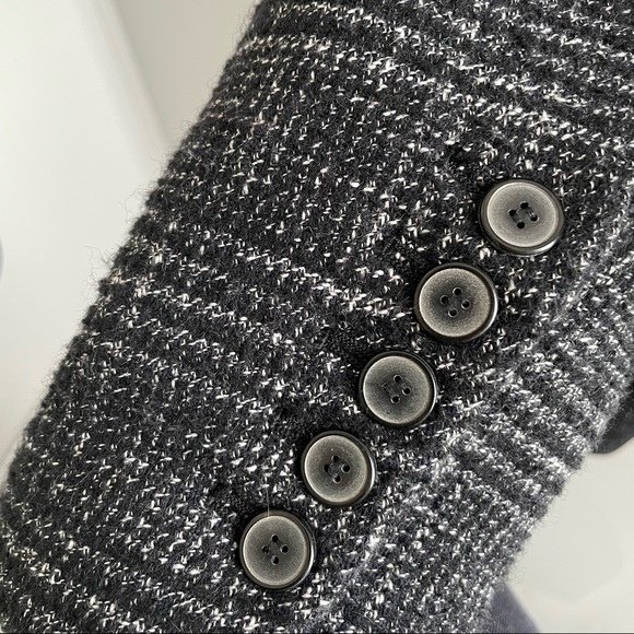 Zara checked double-breasted coat, black/grey - Picture 7 of 7